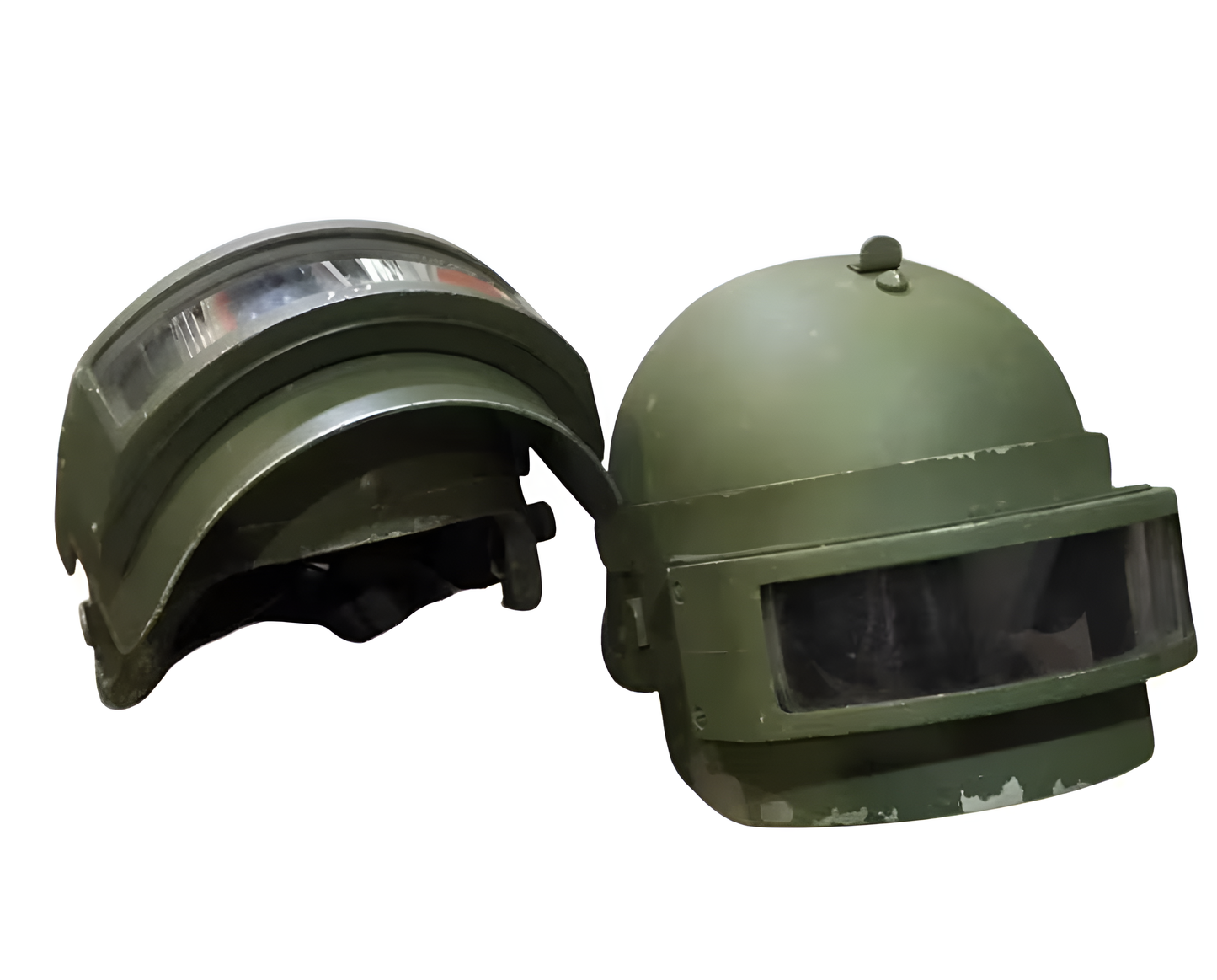 Authentic K6-3 Titanium Spetsnaz Helmet with Visor - Russian Soviet Bulletproof Class 2 Military Gear
