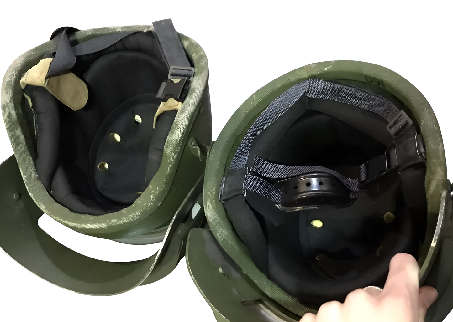 Authentic K6-3 Titanium Spetsnaz Helmet with Visor - Russian Soviet Bulletproof Class 2 Military Gear