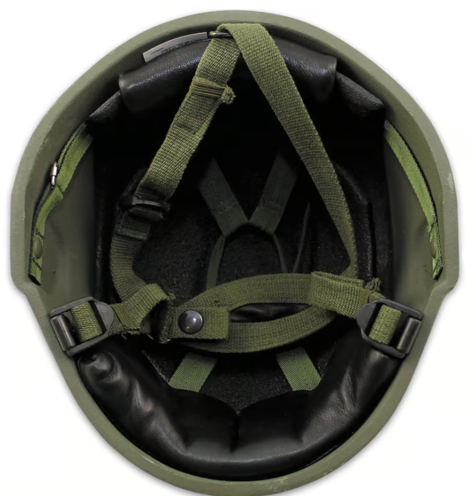 British Army Helmet, MK-6, bulletproof ballistic helmet made of Kevlar. Army NATO Military helmet.