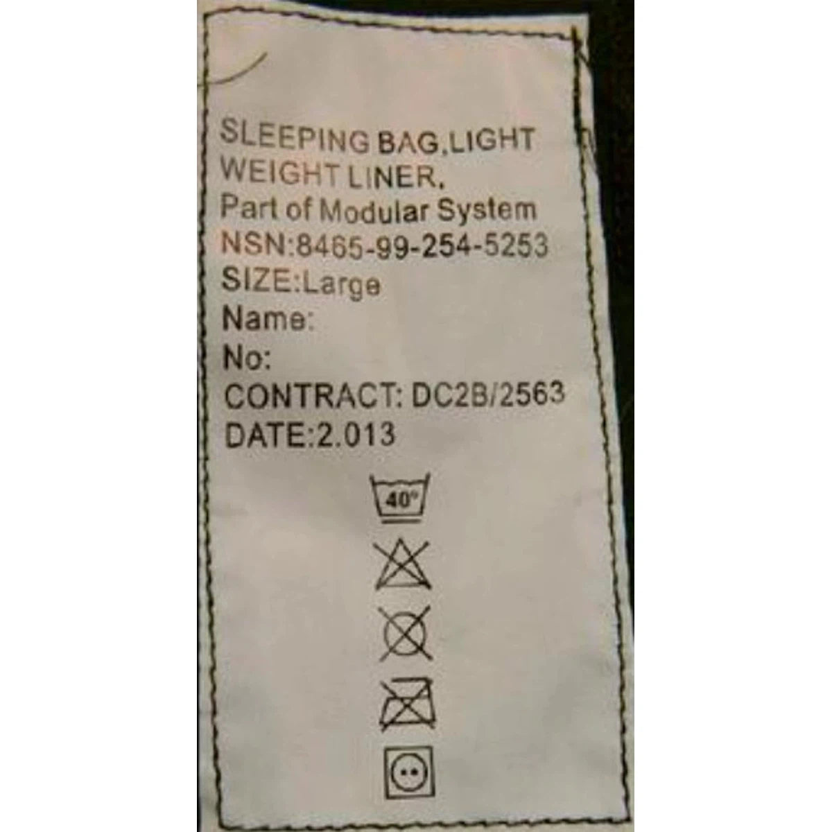 British Army Genuine New Modular Olive Sleeping Bag Liners - Armorix