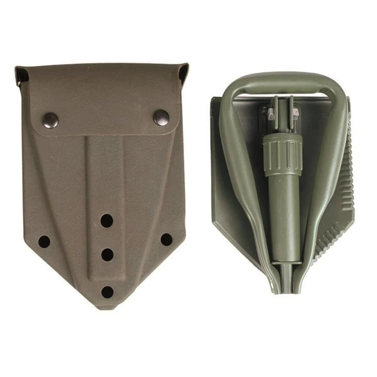 British Army Surplus Folding Spade / Shovel in Hard Case - Armorix