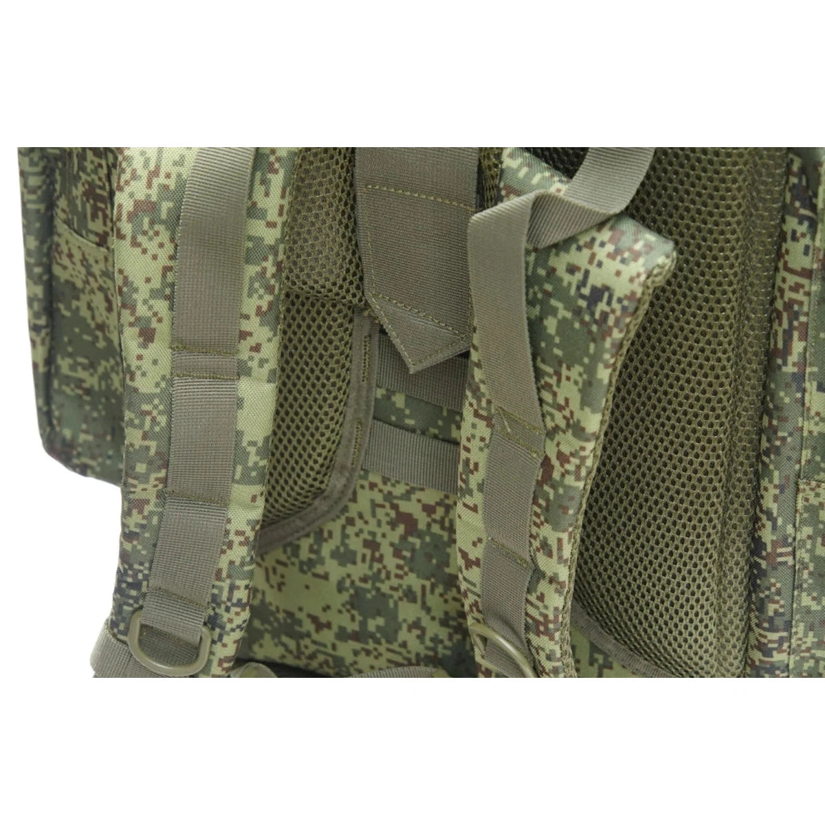 Tactical Russian/Soviet army raid backpack 6B38, combat gear Ratnik, EMR Flora camo. Volume 60L.