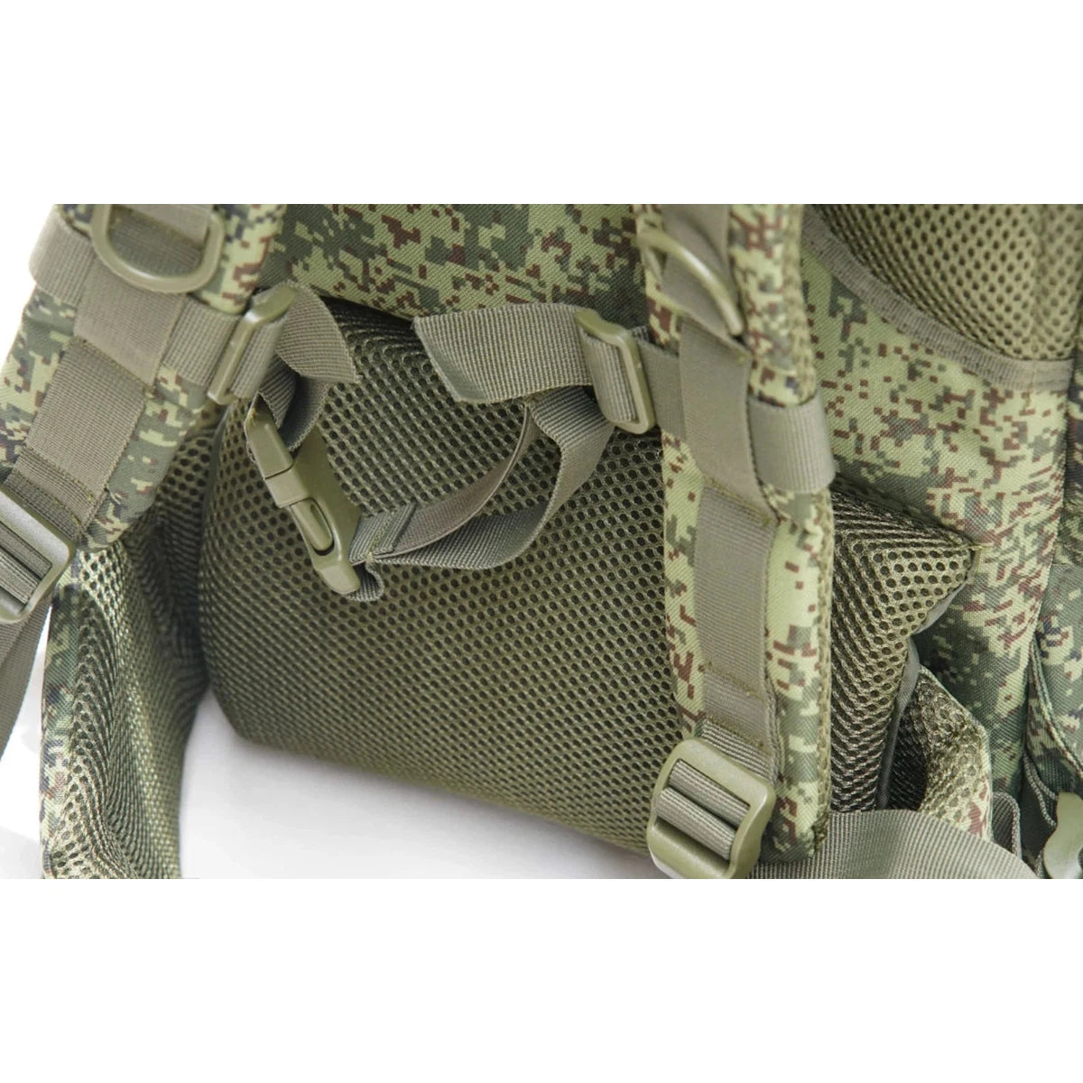 Tactical Russian/Soviet army raid backpack 6B38, combat gear Ratnik, EMR Flora camo. Volume 60L.