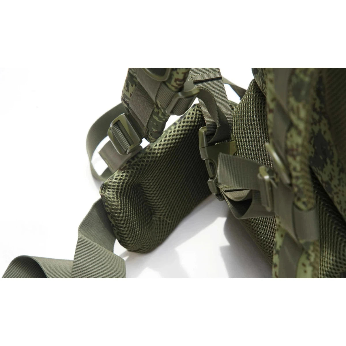Tactical Russian/Soviet army raid backpack 6B38, combat gear Ratnik, EMR Flora camo. Volume 60L.