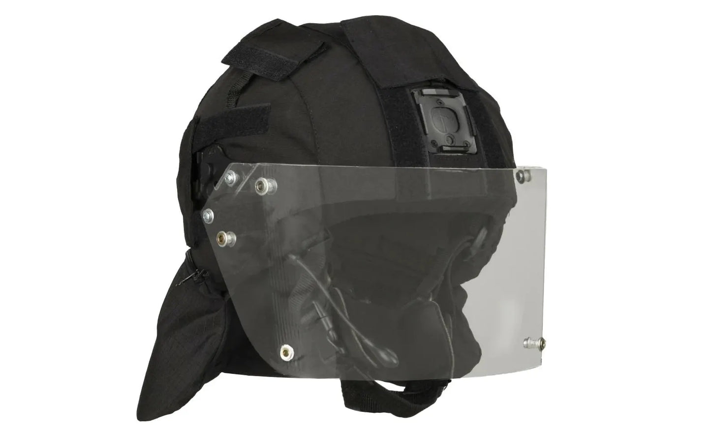 Original Russian Vintage tactical helmet Lshz 2 dtm Vulcan with visor, bulletproof NIJ IIIA-III lv, used by special forces.