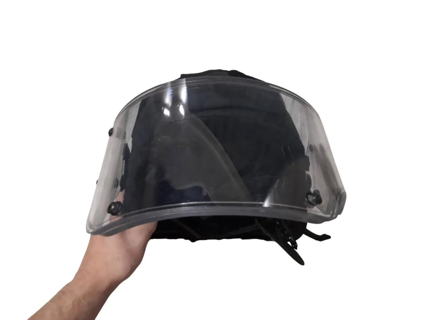 Original Russian Vintage tactical helmet Lshz 2 dtm Vulcan with visor, bulletproof NIJ IIIA-III lv, used by special forces.