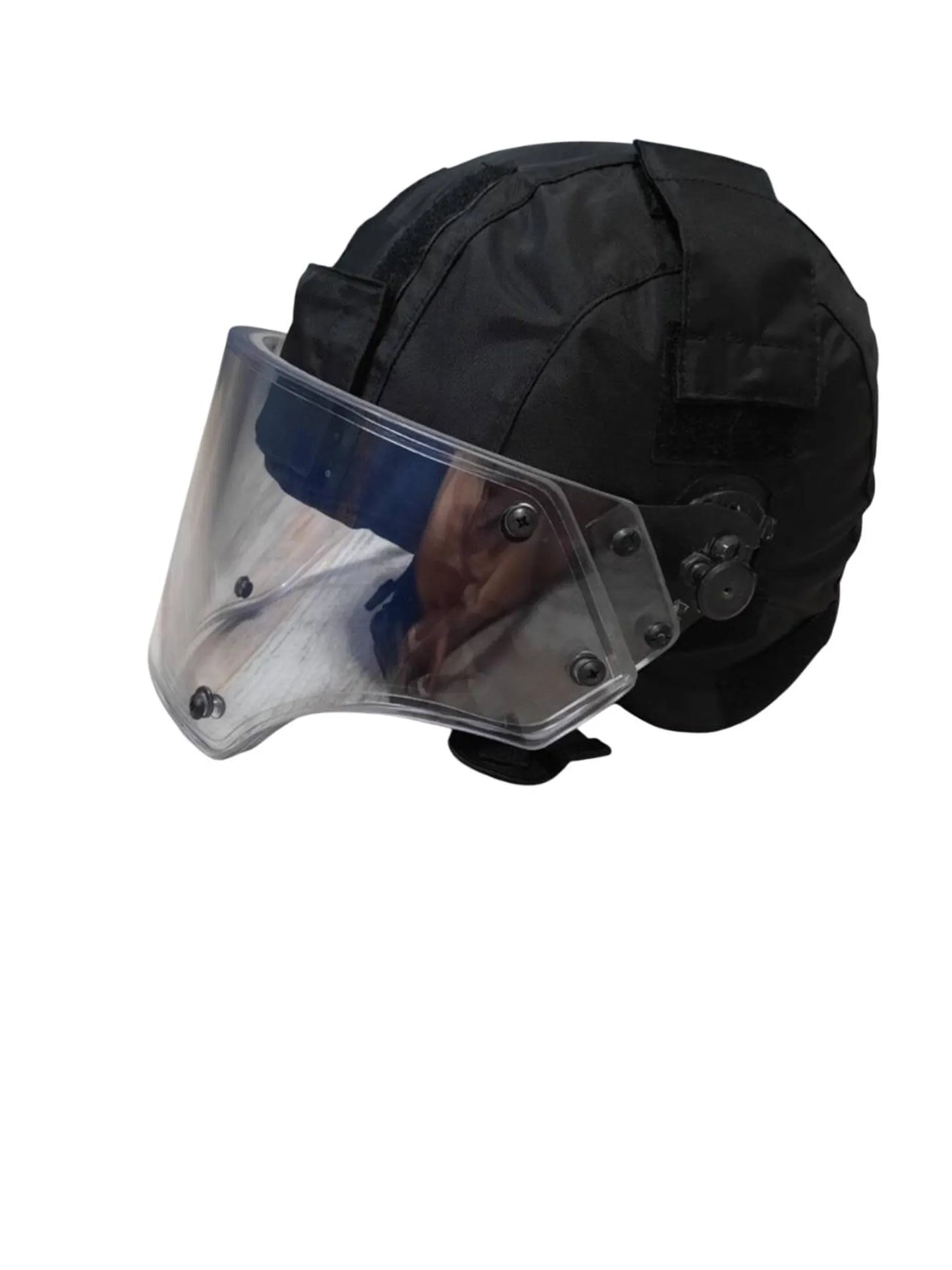 Original Russian Vintage tactical helmet Lshz 2 dtm Vulcan with visor, bulletproof NIJ IIIA-III lv, used by special forces.