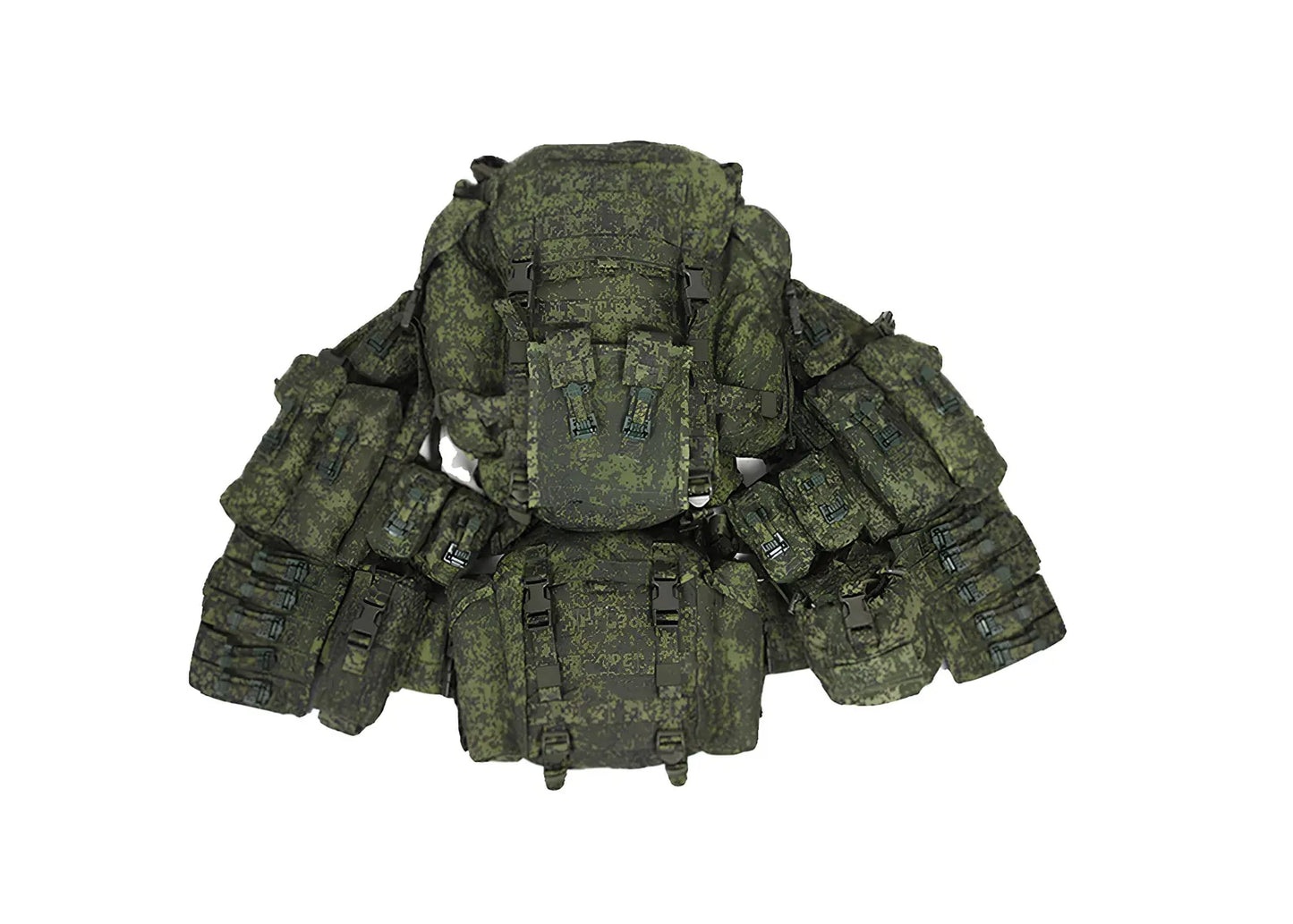Russian Soviet Army 6SH117 Tactical Vest Gen 4 AK with Raid Backpack Set - Used Military Gear.
