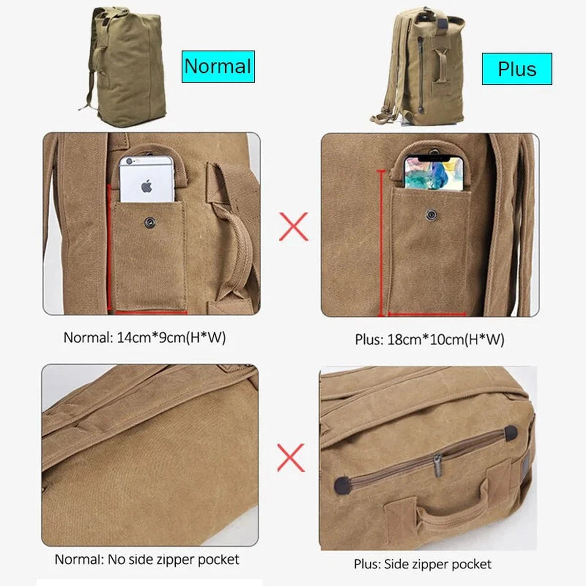 Large Capacity Tactical Military Climbing Backpack