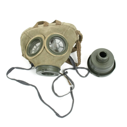 German Imperial WWI Leather Gas Mask Repro.