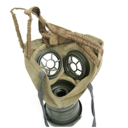 German Imperial WWI Leather Gas Mask Repro.