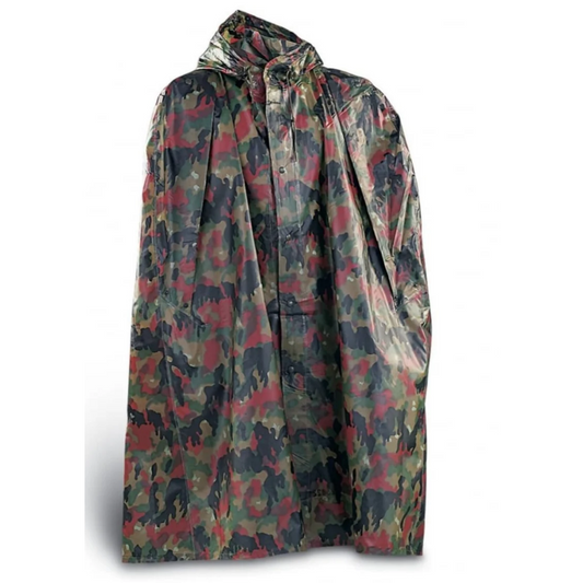 Genuine Swiss army surplus alpenflage camouflage poncho