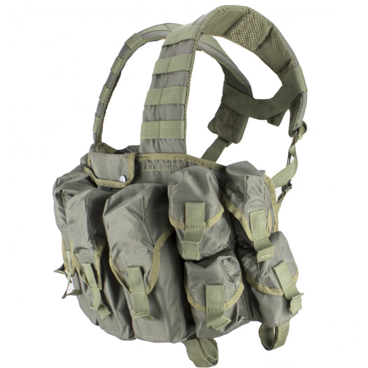 Soviet Spetsnaz Tactical Vest, Chest Rig “Lazutchik”, olive. Tarkov.