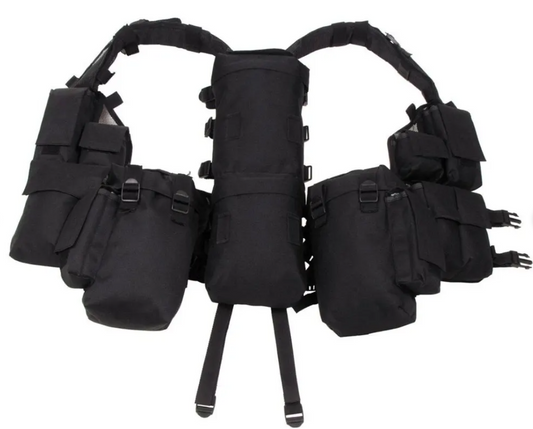 Tactical Black Vest SADF Pattern M83 by Molot Webbing system.