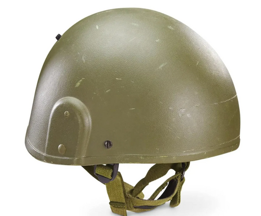 British Army Helmet, MK-6, bulletproof ballistic helmet made of Kevlar. Army NATO Military helmet.