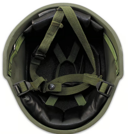 British Army Helmet, MK-6, bulletproof ballistic helmet made of Kevlar. Army NATO Military helmet.