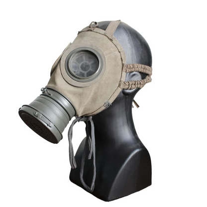 German Imperial WWI Leather Gas Mask Repro.