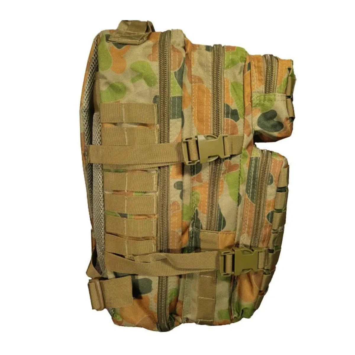 Australian army backpack Assault MOLLE 30L Pack Auscam. Surplus in good condition. - Armorix