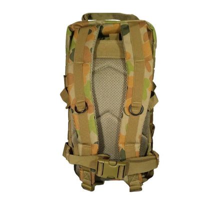 Australian army backpack Assault MOLLE 30L Pack Auscam. Surplus in good condition. - Armorix