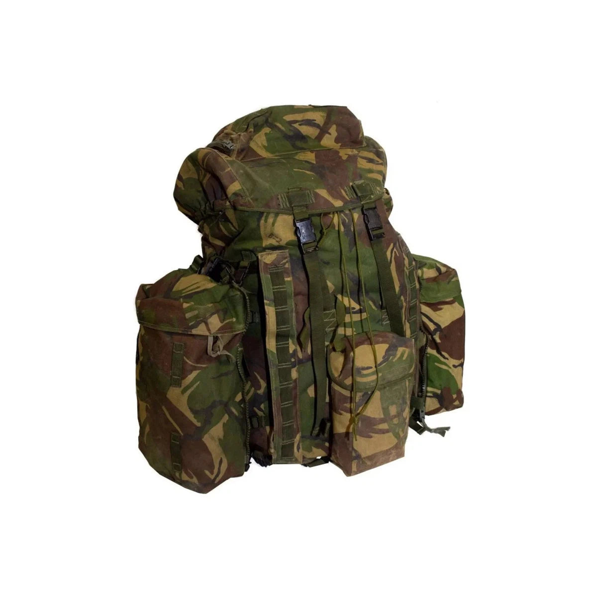 British Backpack, "PLCE LONG", side pockets, DPM camo, used, 100 liters - Armorix