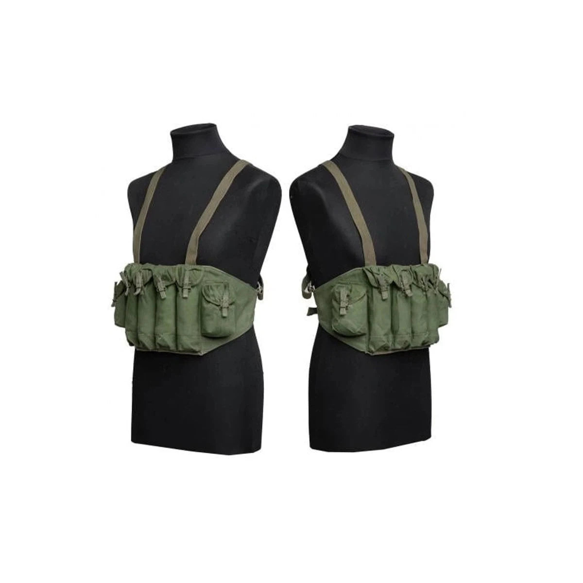 Original Surplus Vietnam War vest, Chinese Army Military Type 54 chest rig, Pouch for SMG mag, 9mm. Fit for MP-7 and MP-9.