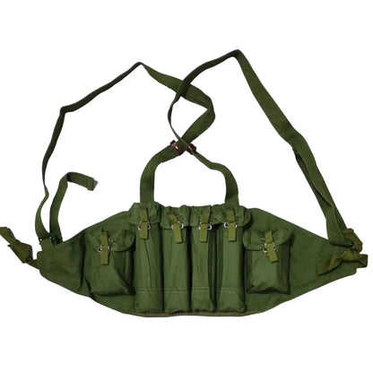Original Surplus Vietnam War vest, Chinese Army Military Type 54 chest rig, Pouch for SMG mag, 9mm. Fit for MP-7 and MP-9.