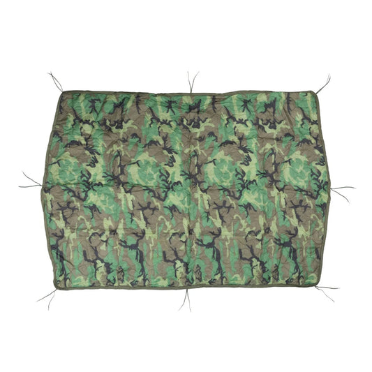 USA Army USMC Military Woodland Camo Poncho Liner WOOBIE Arm