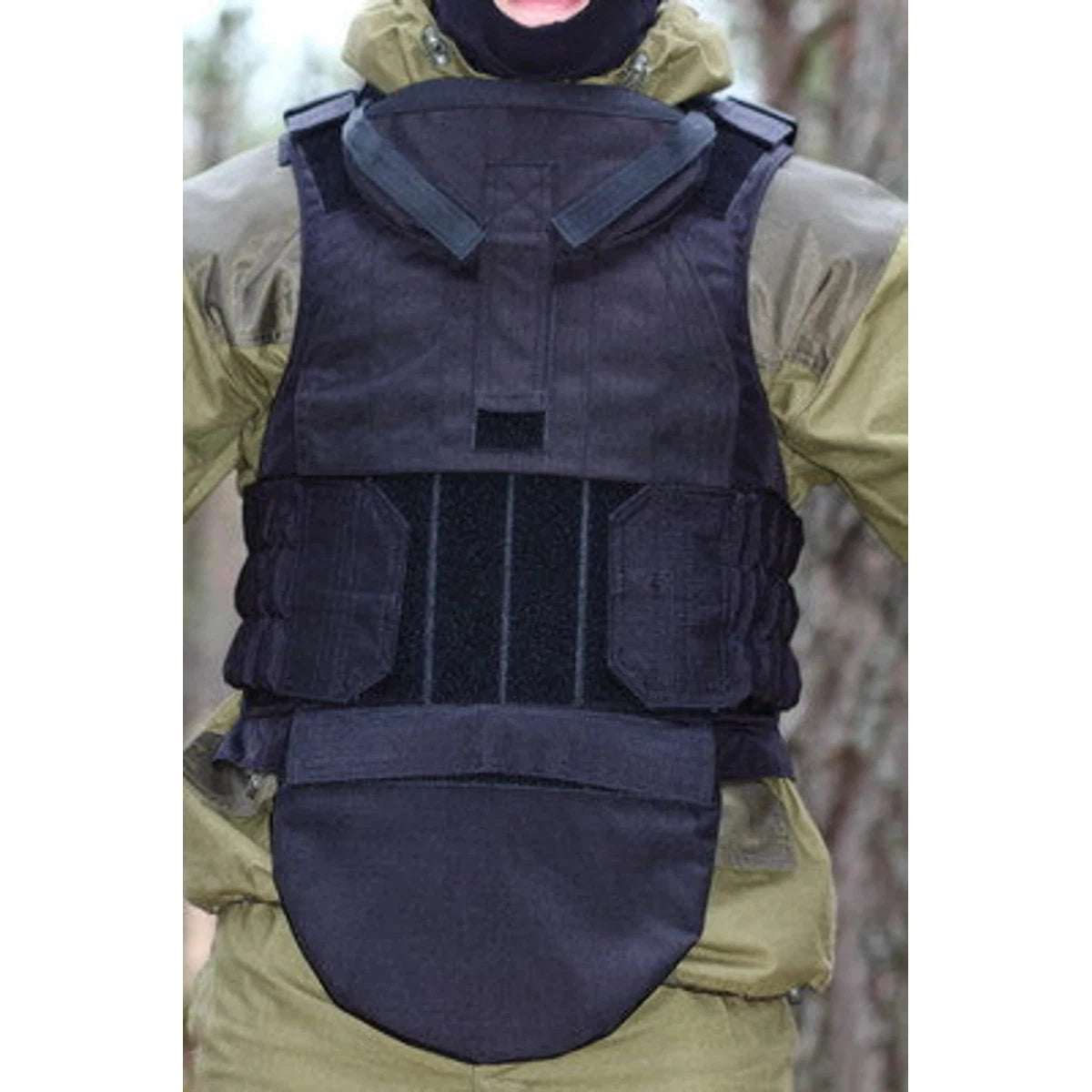 Police special forces tactical vest, Fort Defender, Body Armor, Repro. Black color.