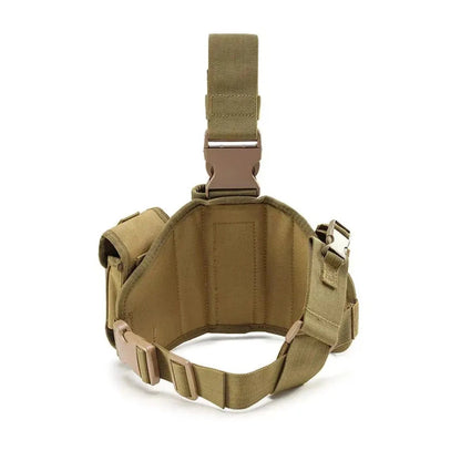 Molly platform hip holster, Singapore Police Special Forces, surplus in perfect condition. Tan colored.