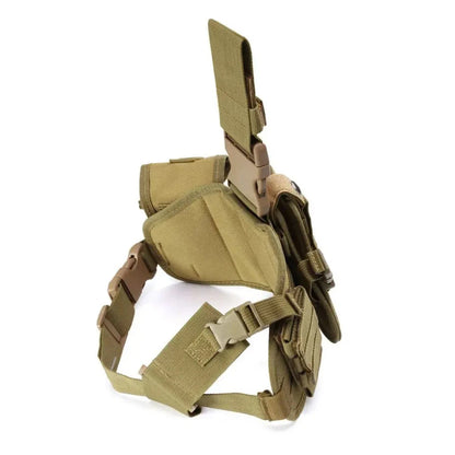 Molly platform hip holster, Singapore Police Special Forces, surplus in perfect condition. Tan colored.