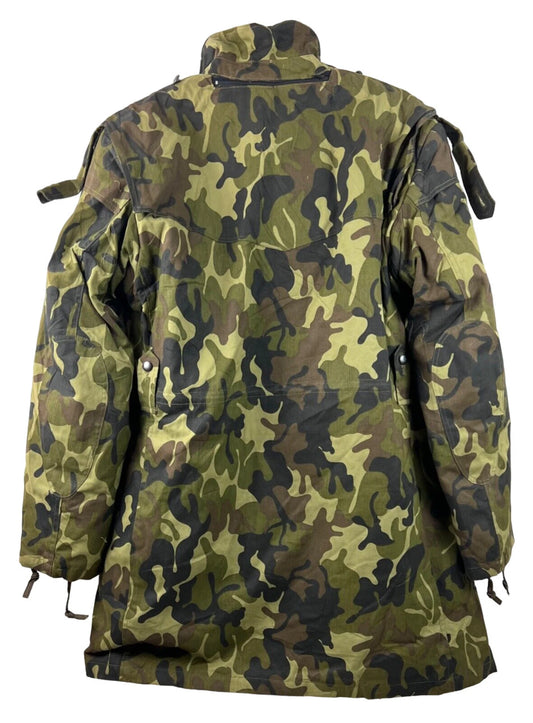 Romanian M90 Leaf Pattern Parka With Liner, jacket in M1990 camo.