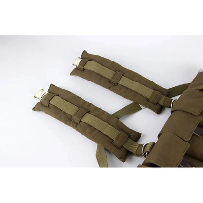 Soviet vintage Spetsnaz Tactical Vest "Poyas A" with pouches for AK mags and VOGs. Webbing system/Chest rig. Tarkov.