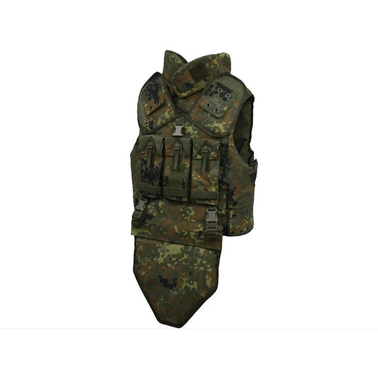 German army flecktarn body armour Vest EXBW (Typ ST), Protective vest cover of Bundeswehr.