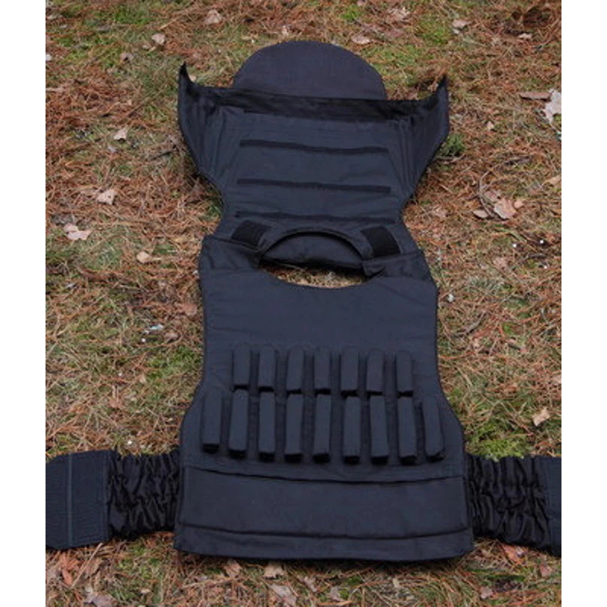 Police special forces tactical vest, Fort Defender, Body Armor, Repro. Black color.