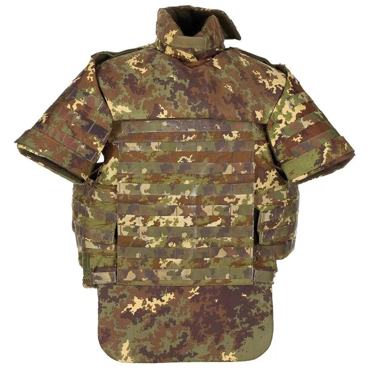 Original Italian army body armor, protective vest NC4-09, bulletproof ballistic vest with Kevlar inserts and original ceramic plates SK4