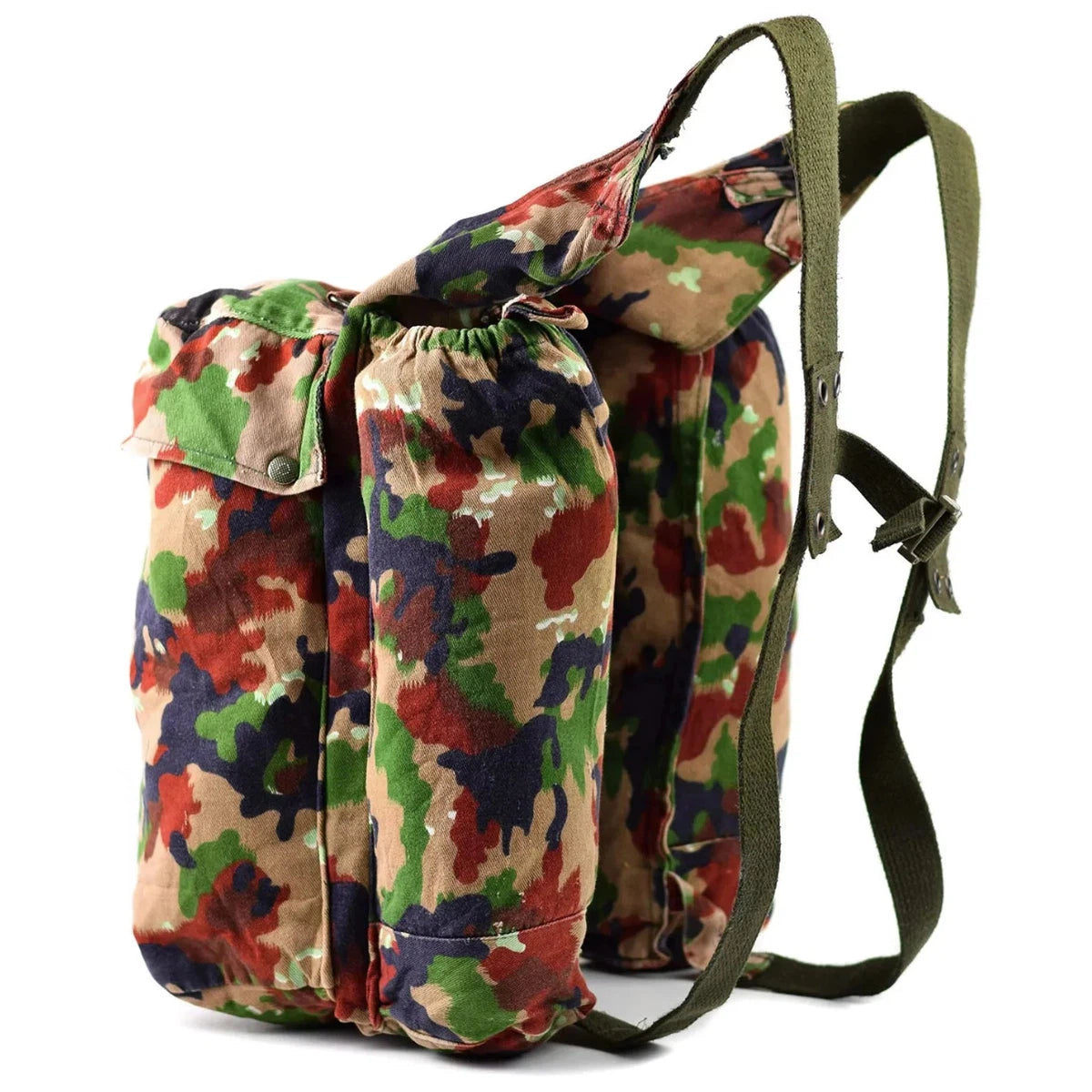 Swiss combat pack, Alpenflage, with BW suspenders, surplus