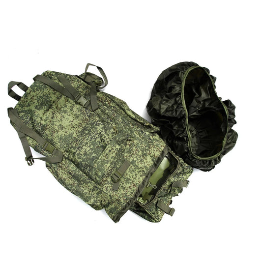 Tactical Russian/Soviet army raid backpack 6B38, combat gear Ratnik, EMR Flora camo. Volume 60L.