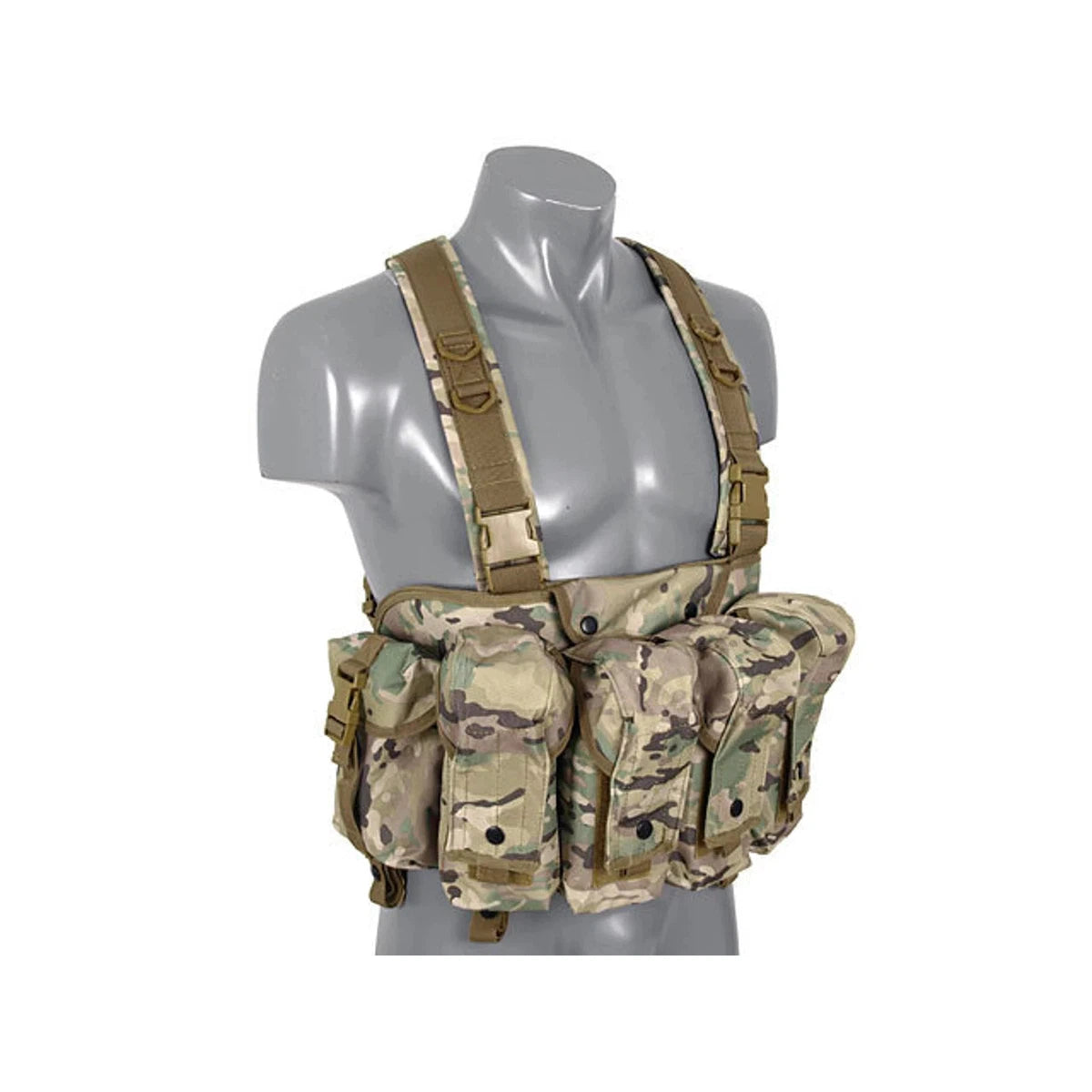 Soviet and Russian tactical vest multicam "Juk" for AK Mags, chest rig, Repro for airsoft cosplay. Tarkov.