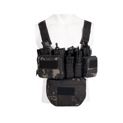 Russian/Soviet tactical vest black multicam "TV-102" for AK and AR Mags, chest rig, Repro for airsoft and cosplay.