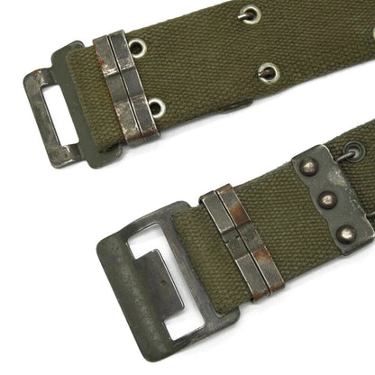 French Army Belt FAMAS Foreign Legion Combat System Olive Webbing Belt.