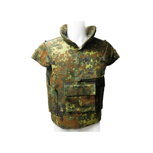 German army flecktarn Flak Vest, body armor, Protective vest cover frome Bundeswehr.