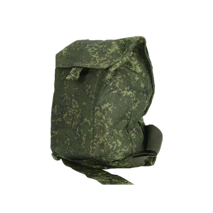 Russian/Soviet Ratnik drop leg pouch for Gas Mask Pouch also used as magazine dump pouch, EMR Flora camo. Surplus in good condition.