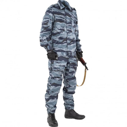 Summer camouflage suit Night 91 MP Official uniform of OMON, Soviet and Russian police and internal troops, Blue-gray camouflage.