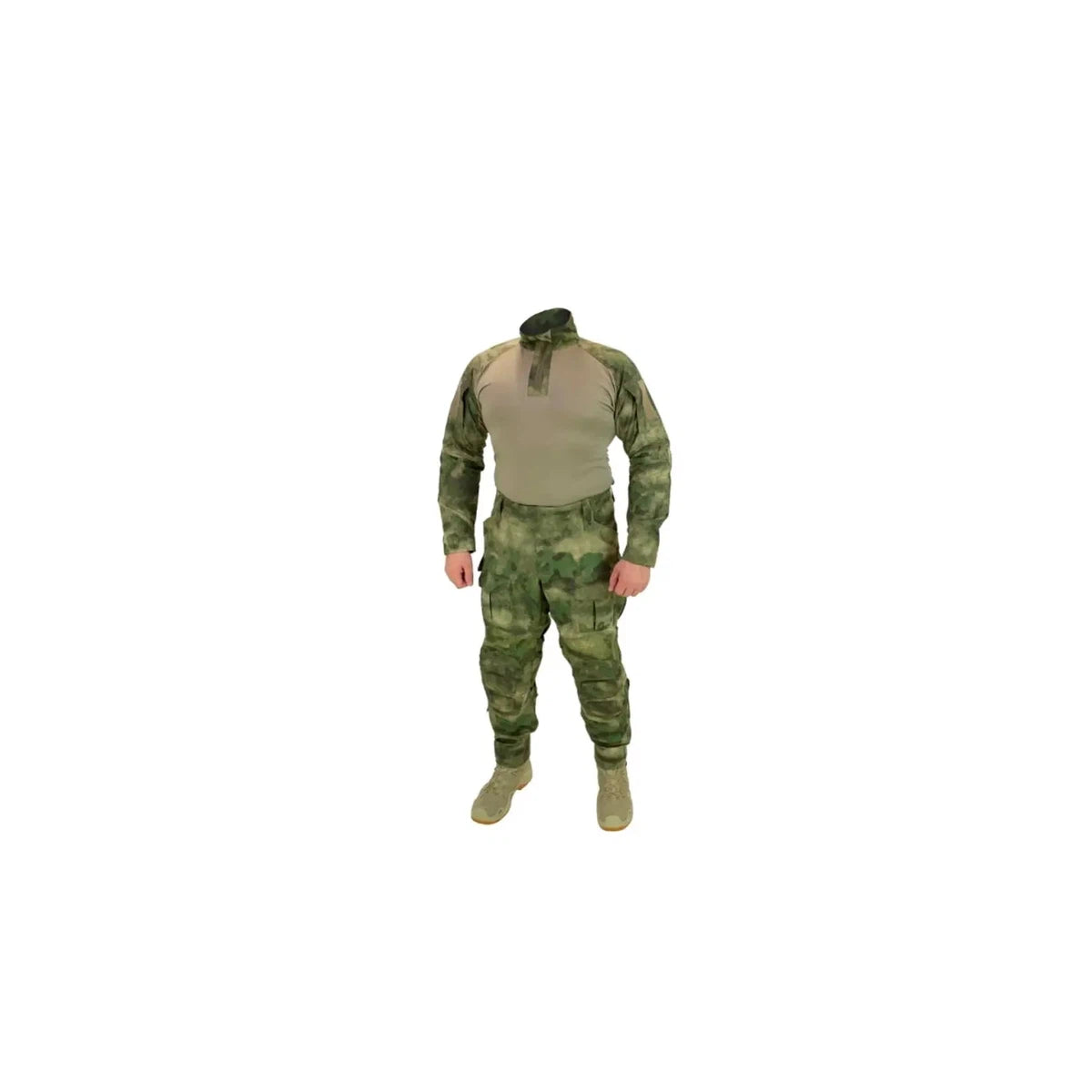 Original Army tactical SSO suit (KOMBAT type 3) jacket and pants in A-Tacs FG camouflage G3, suitable for airsoft.