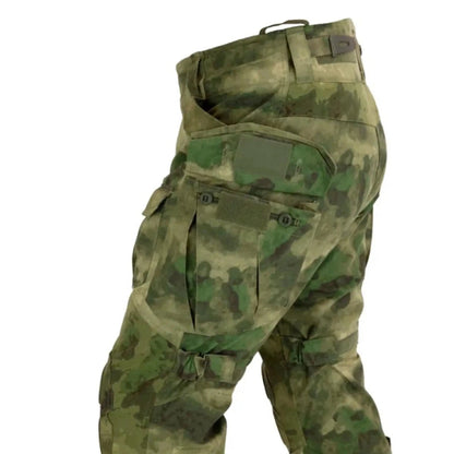 Original Army tactical SSO suit (KOMBAT type 3) jacket and pants in A-Tacs FG camouflage G3, suitable for airsoft.