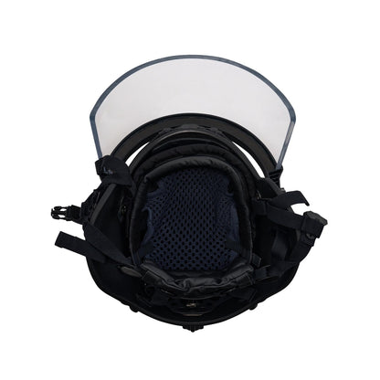 Perfect Replica of tactical helmet ZENTURIO C1300H evolution of AM 95 helmet with visor, used by German police and special forces, airsoft.