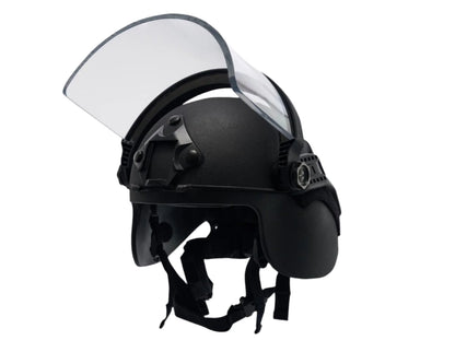 Perfect Replica of tactical helmet ZENTURIO C1300H evolution of AM 95 helmet with visor, used by German police and special forces, airsoft.