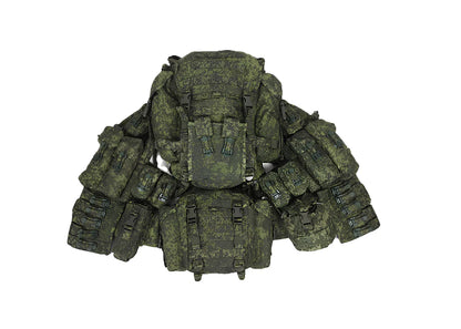 Russian Soviet Army 6SH117 Tactical Vest Gen 4 AK with Raid Backpack Set - Used Military Gear.