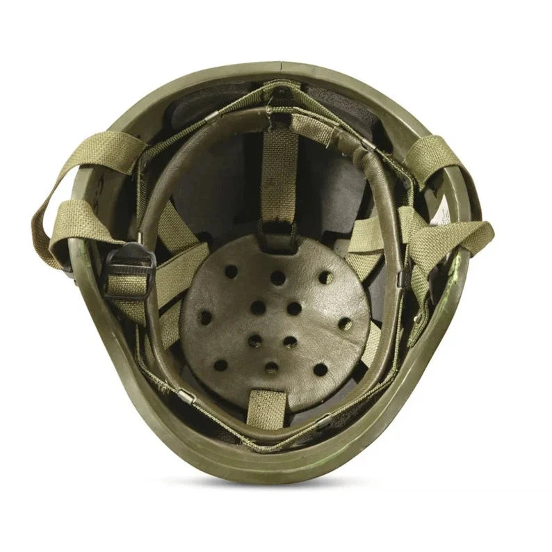 Italian Army Helmet, SEPT2 with visor, bulletproof ballistic helmet made of Kevlar. Army NATO Military Pasgt helmet.