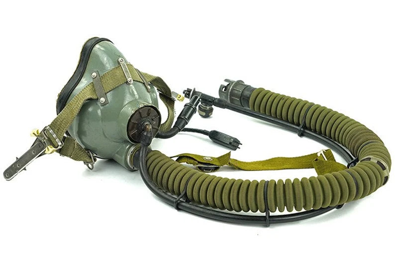 Original Russian and Ukrainian pilot helmet ZSH-7A with oxygen mask KM-34, MiG-31, MiG-35, Su-27.